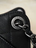 CHANEL 25 Bag Mini Black with Sliver Hardware - Image 2