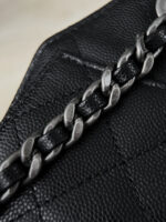 CHANEL 25 Bag Mini Black with Sliver Hardware - Image 6