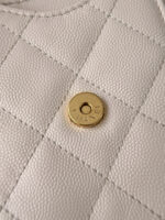 CHANEL 25 MINI SIZE BEIGE WITH GOLD HARDWARE - Image 6