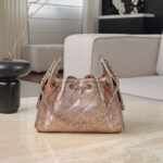 CHANEL 25 Bag Mini Rose Gold Caviar Leather - Image 2
