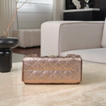 CHANEL 25 Bag Mini Rose Gold Caviar Leather - Image 4
