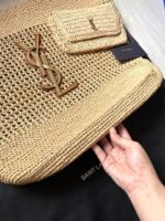 YSL Saint Laurent Icare Maxi raffia tote bag - Image 6