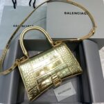 Balenciaga Hourglass Xs Croc-effect Leather