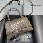 Balenciaga Hourglass Xs Croc-effect Leather