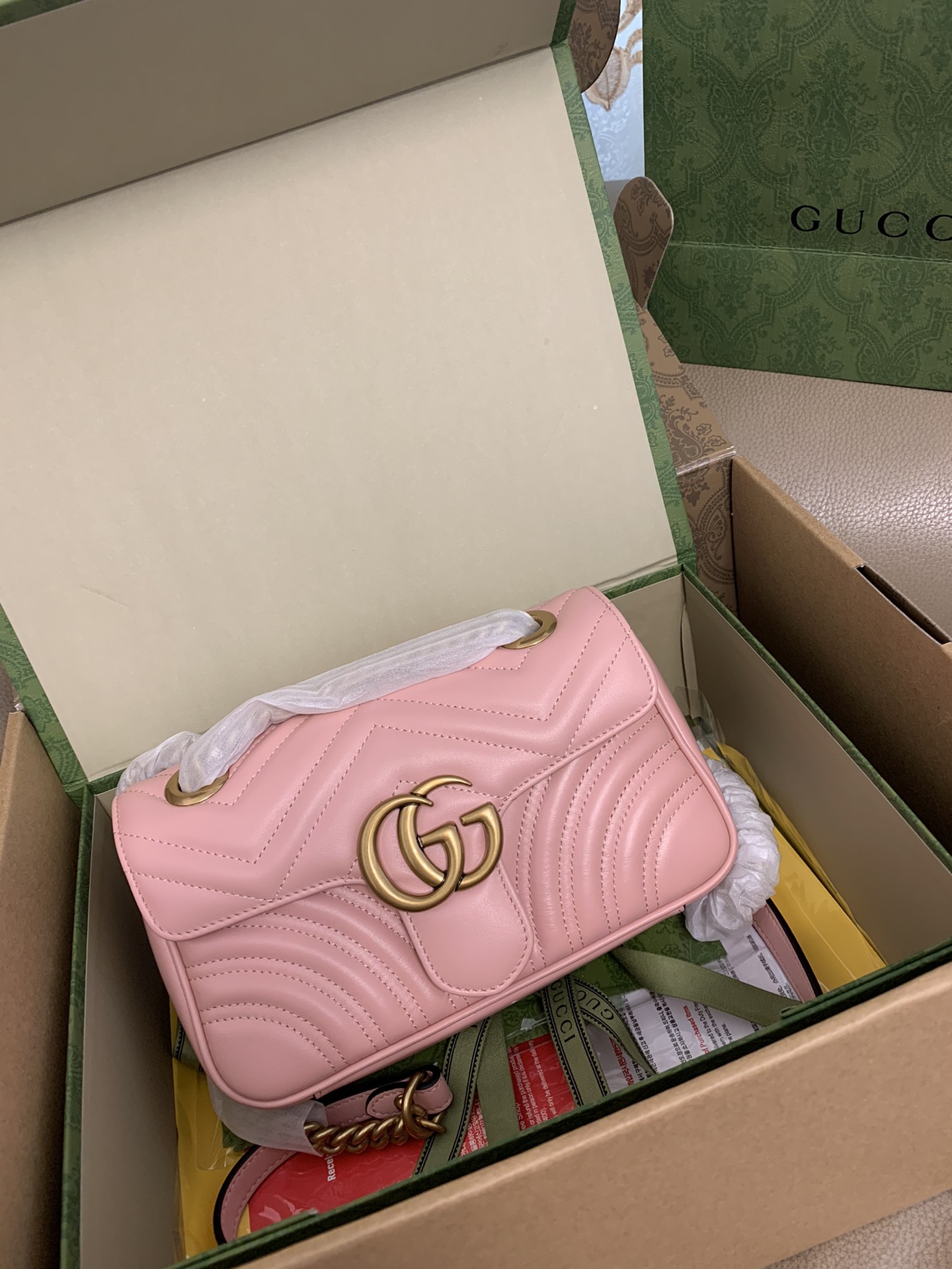IMG_7307.jpg GG Marmont Matelasse Leather Mini Bag - Image 1