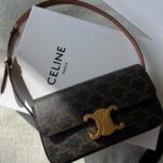 Celine Triomphe Canvas Claude Shoulder Bag
