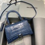 Balenciaga Hourglass Xs Croc-effect Leather