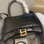 Balenciaga Hourglass Xs Croc-effect Leather