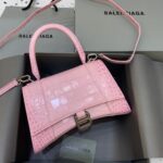 Balenciaga Hourglass Xs Croc-effect Leather